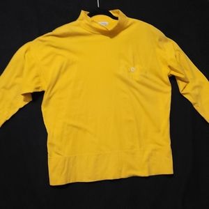 Vintage Ann Taylor-Oversize Loose Turtleneck T-Shirt-Pockets-Med-pre-luved